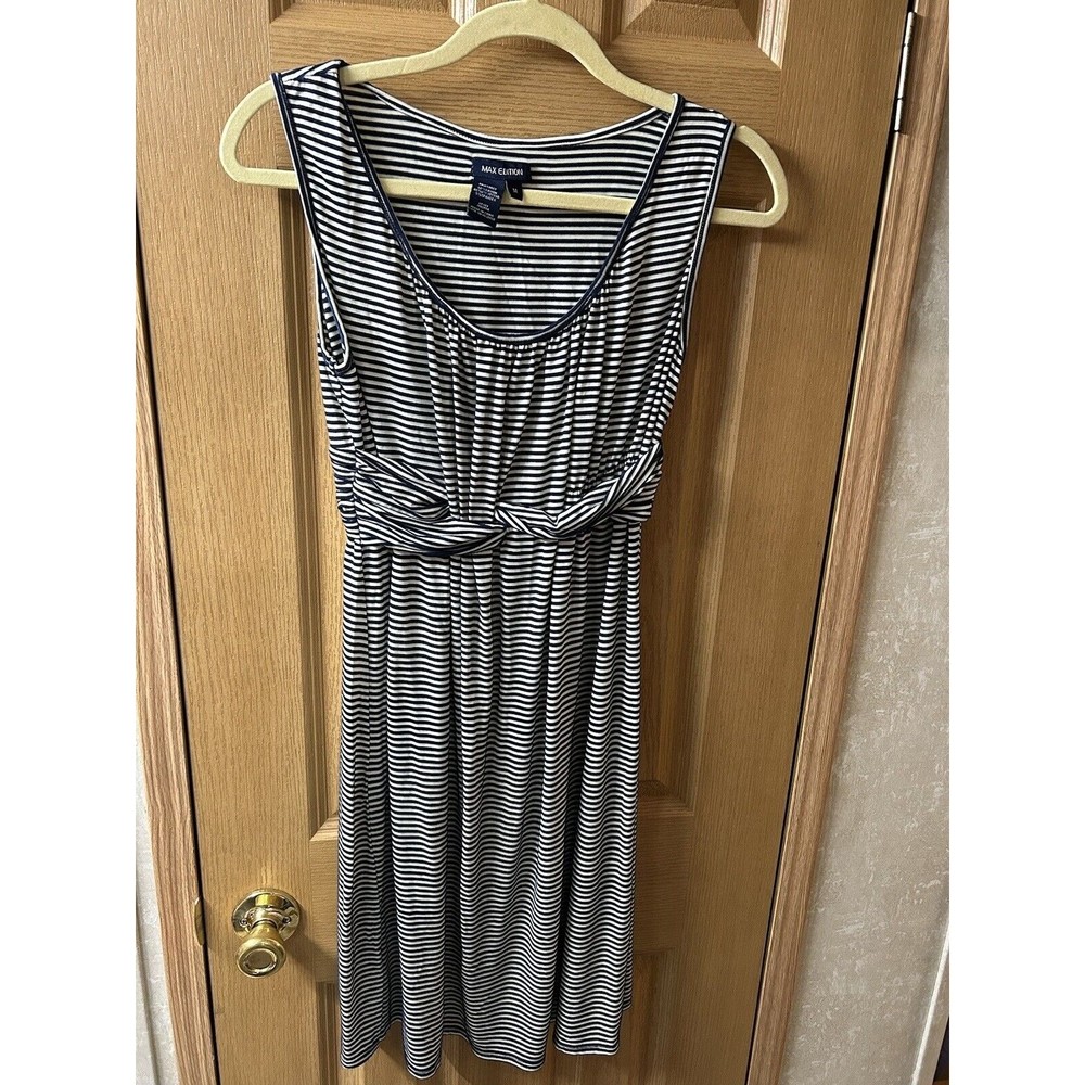 Women’s Navy Striped Summer Dress Max Edition size Medium